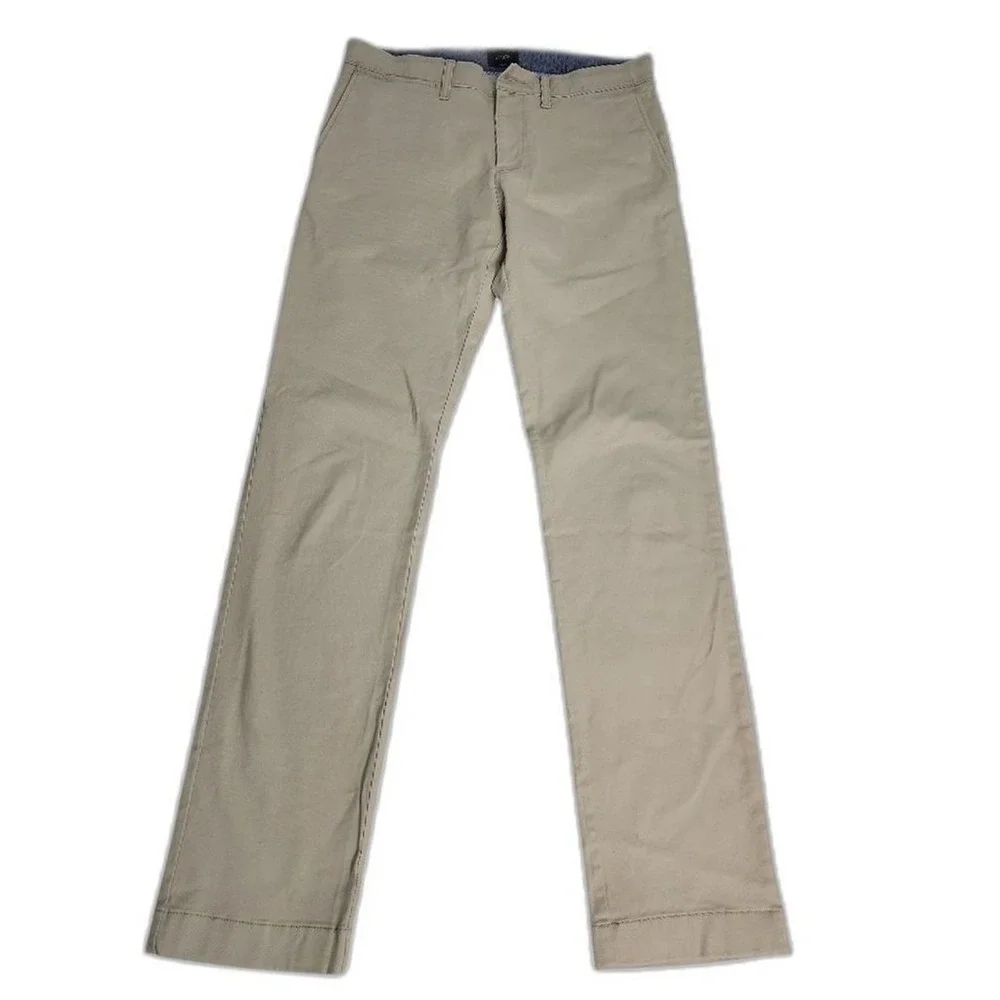 J.Crew 484 Slim Chino Pants Mens 28x30 Khaki Tan Business Casual Classic